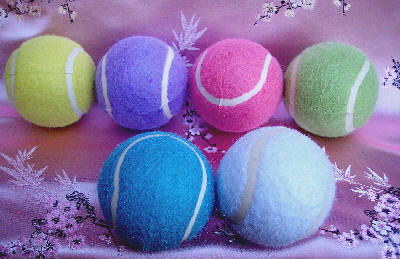 Pastel Pet Tennis Balls