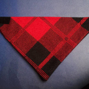 Scottish plaid pet bandana