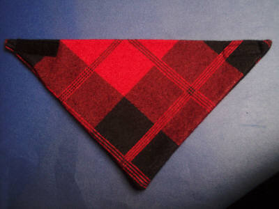 Scottish plaid pet bandana