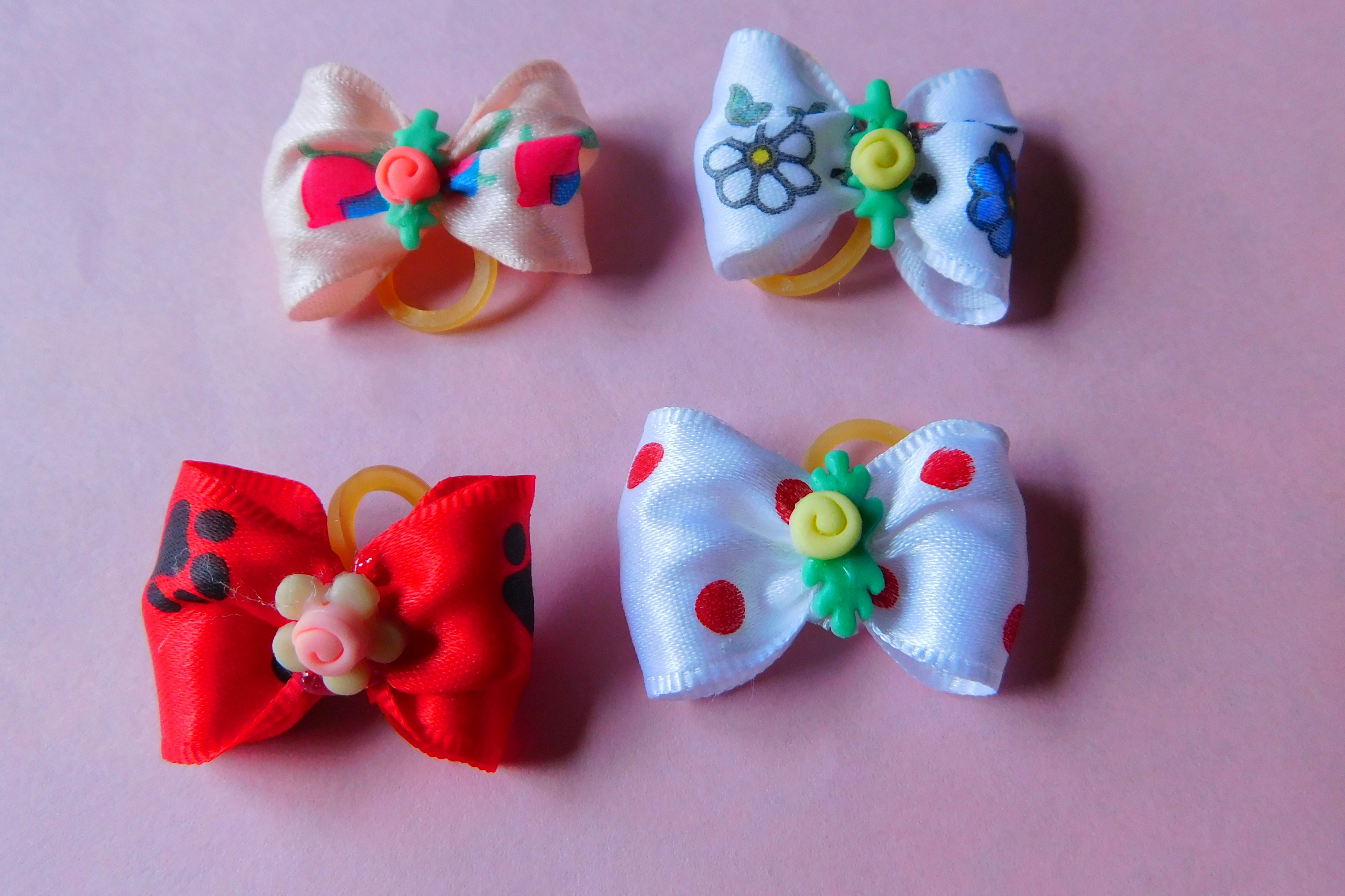 fancy flowered bows