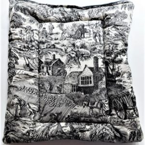 Country Farm French Toile Pet mat.