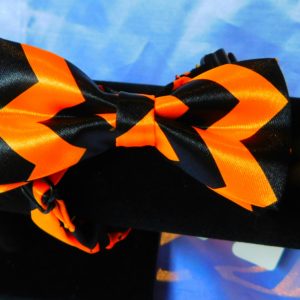 Chevron dog bow tie