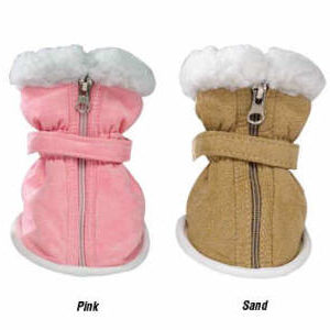 Faux Suede Pet Boots