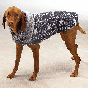 Nordic snowflake print pet coat