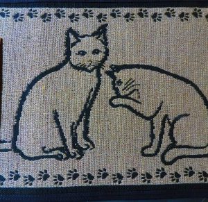 Cat Pals Tapestry Pet Mat
