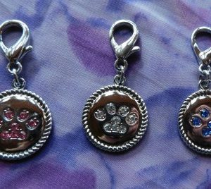 Crystal Lobster Claw Paw Print Medallion