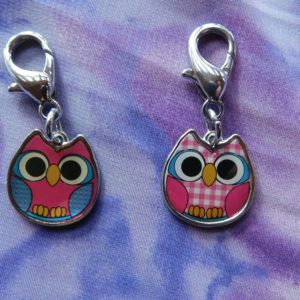 Double sided Owl charm