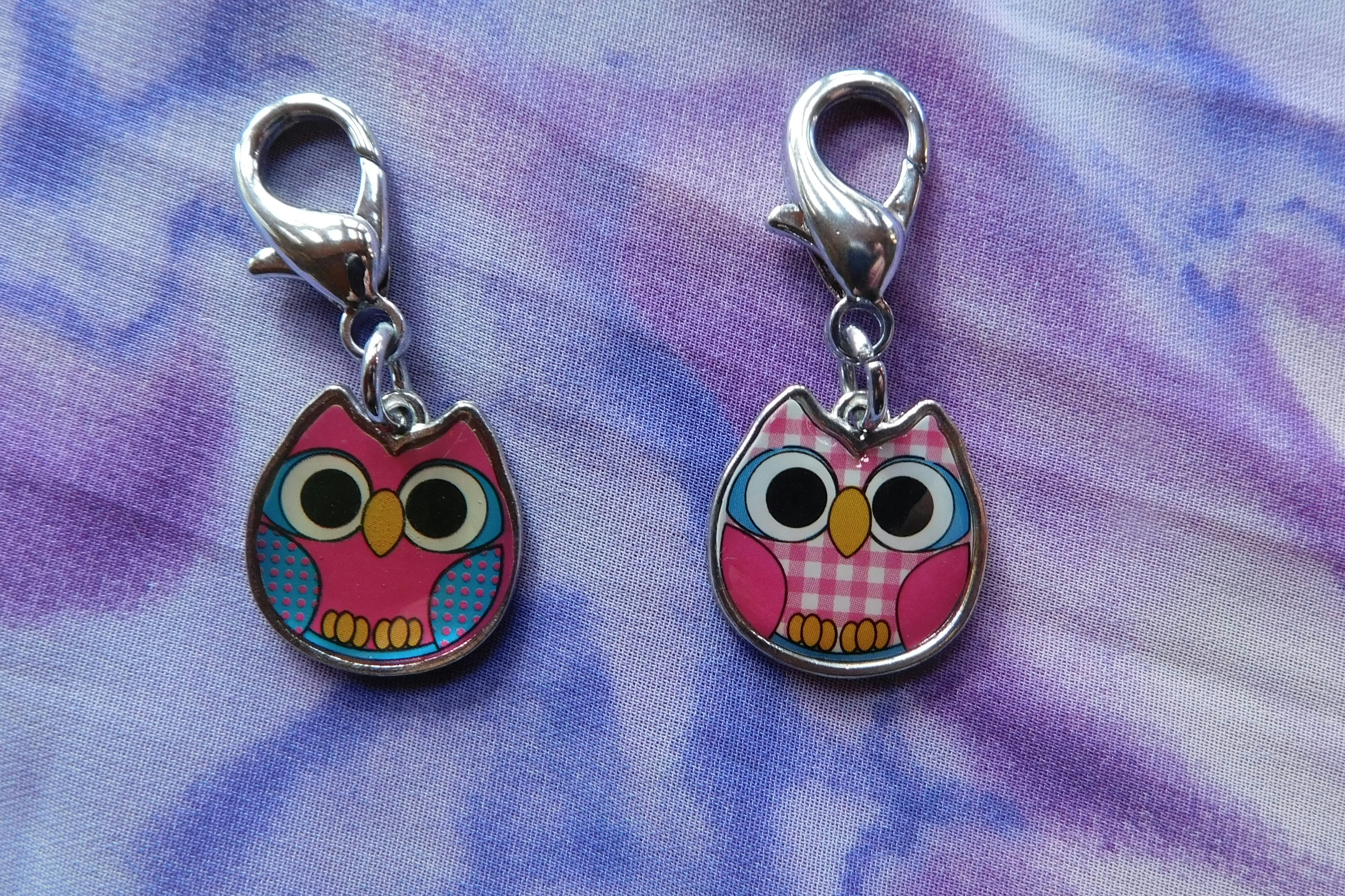 Double sided Owl charm