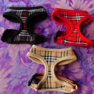 DESIGNER PLAID PET HARNESS