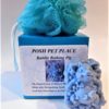 Pig shaped soap & shower puff gift set