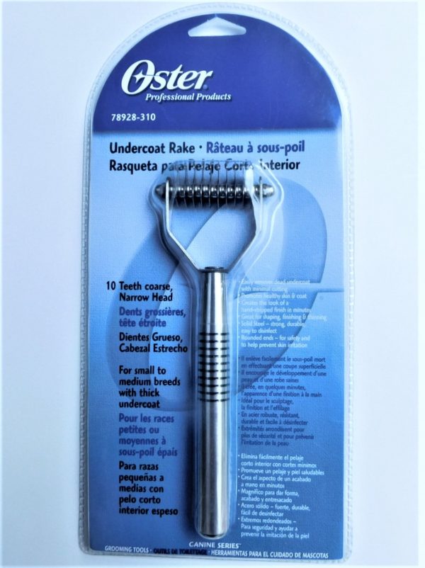 Oster® Solid Stetl Narrow Undercoat Rake