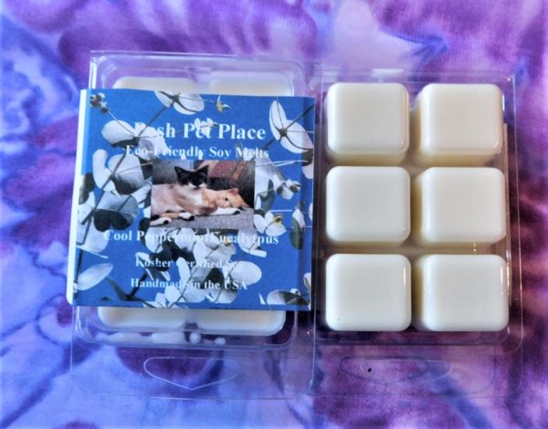 Cool Peppermint Eucalyptus wax melt cubes